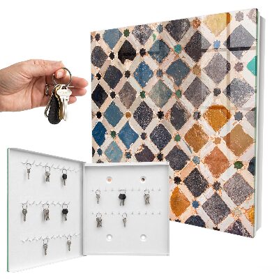 Key storage box Mosaic of colors