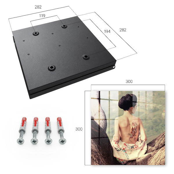 Key cabinet for wall Harmony of nature