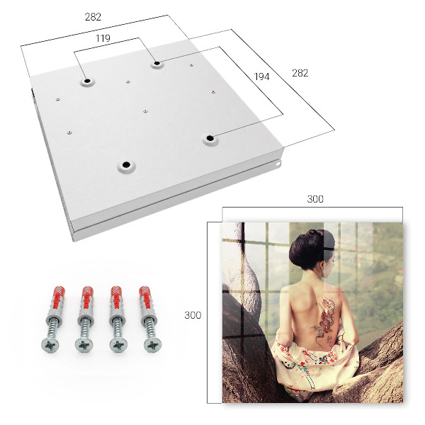 Key cabinet for wall Harmony of nature
