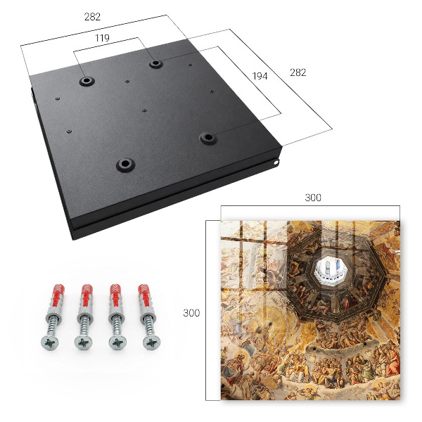 Key cabinet for wall Religious frescoes