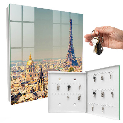 Key cabinet for wall Urban landscape