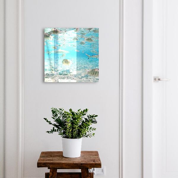 Key cabinet for wall Aquatic life