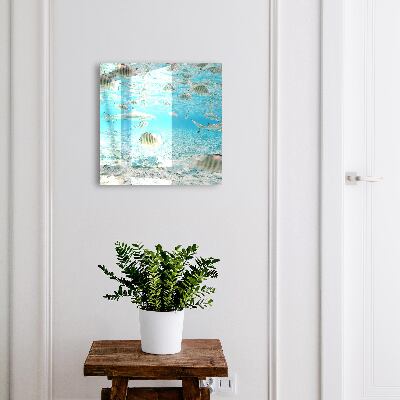 Key cabinet for wall Aquatic life