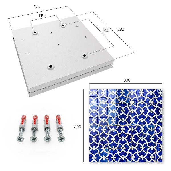 Key storage box Geometric tiles