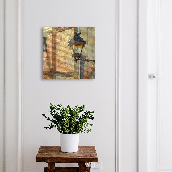 Key cabinet for wall Retro lamp