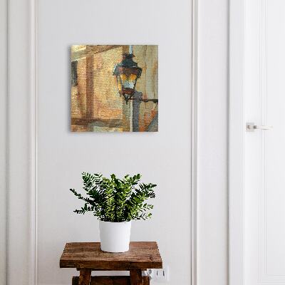 Key cabinet for wall Retro lamp