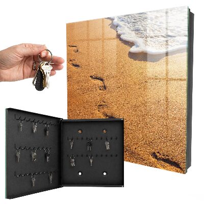 Key storage box Peace on the beach