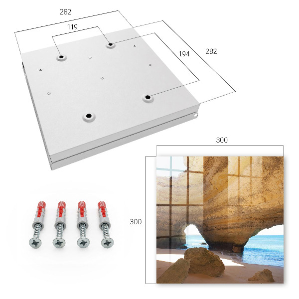 Key cabinet for wall Sea cave