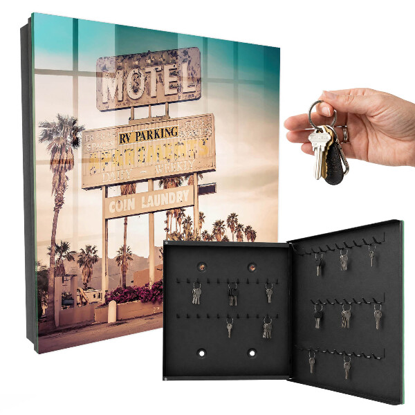 Key storage box Retro motel