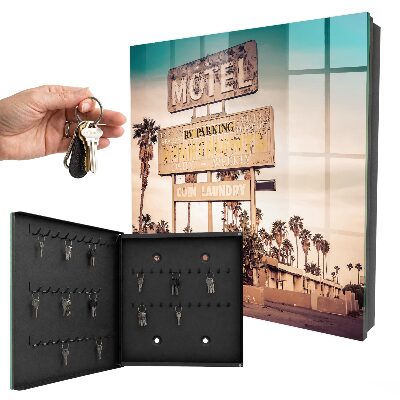 Key storage box Retro motel