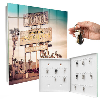 Key storage box Retro motel