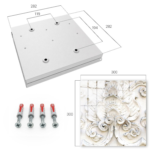 Key storage box Floral decorations