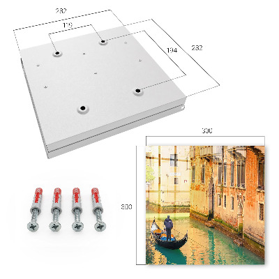 Key cabinet for wall Venice Canal