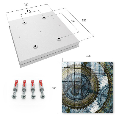 Key storage box Geometric mandala