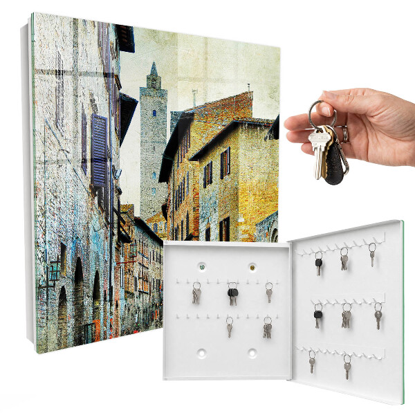 Key cabinet for wall Mediterranean Street