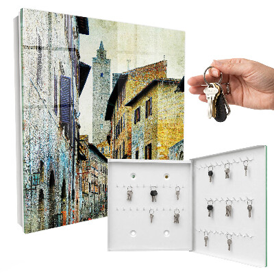Key cabinet for wall Mediterranean Street