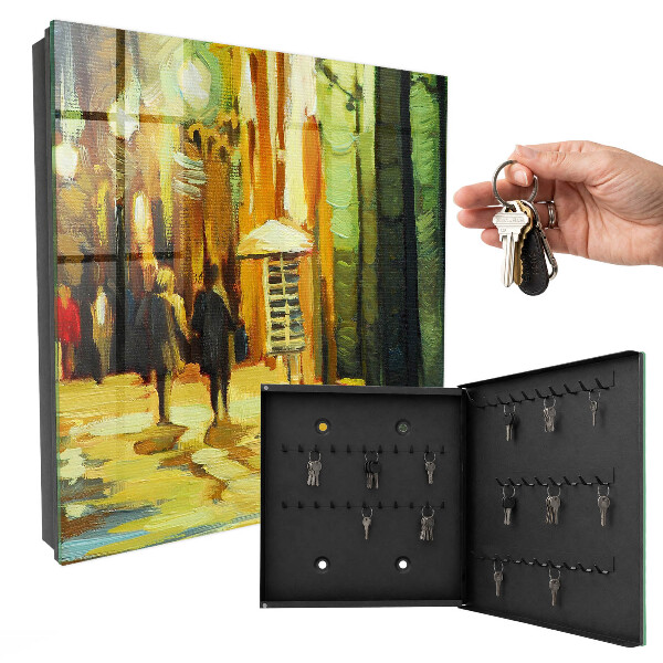 Key box City at night