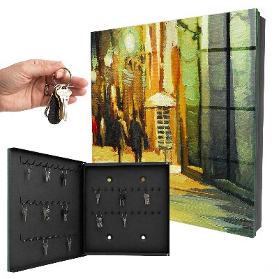 Key box City at night