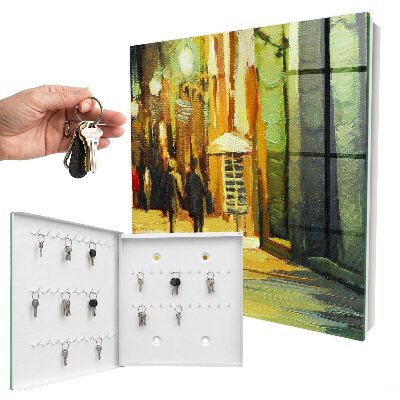 Key box City at night