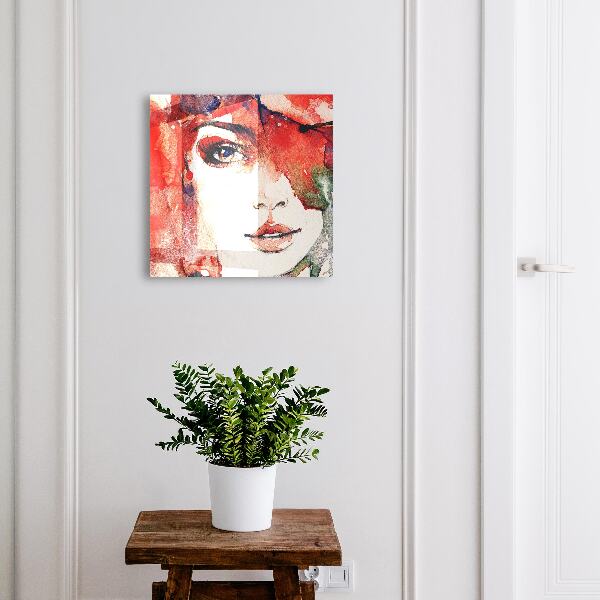 Key storage box Portrait of a woman