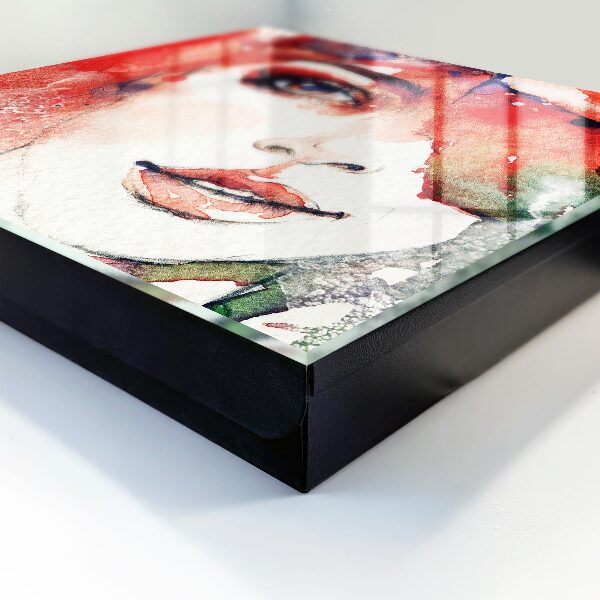Key storage box Portrait of a woman