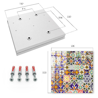 Key box Colorful tiles