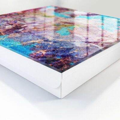 Key cabinet for wall Colorful flowers
