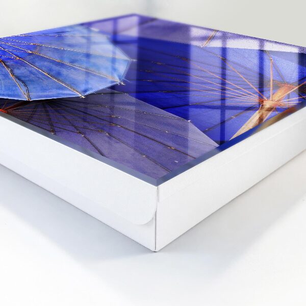 Key storage box Blue umbrellas