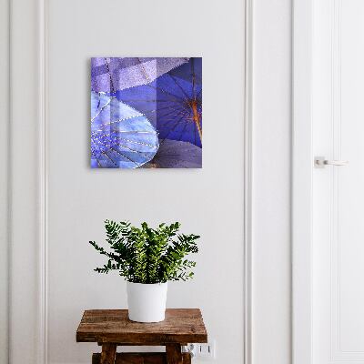 Key storage box Blue umbrellas