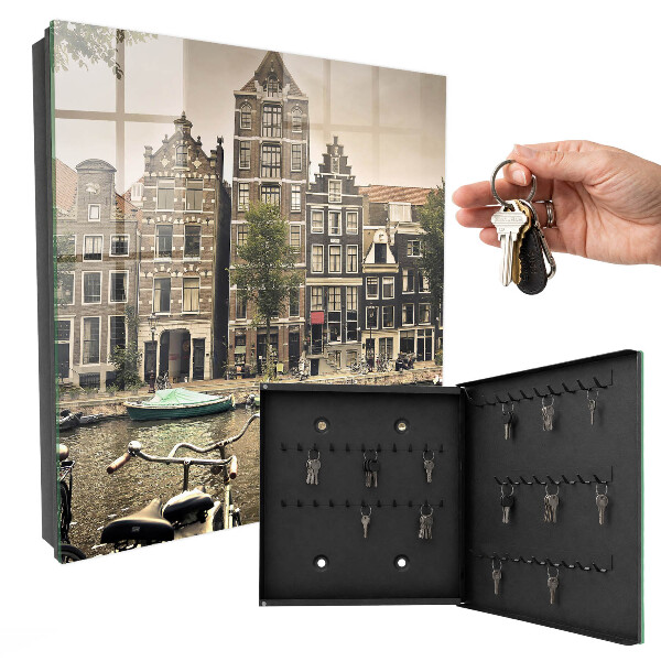 Key cabinet for wall Peace in the city