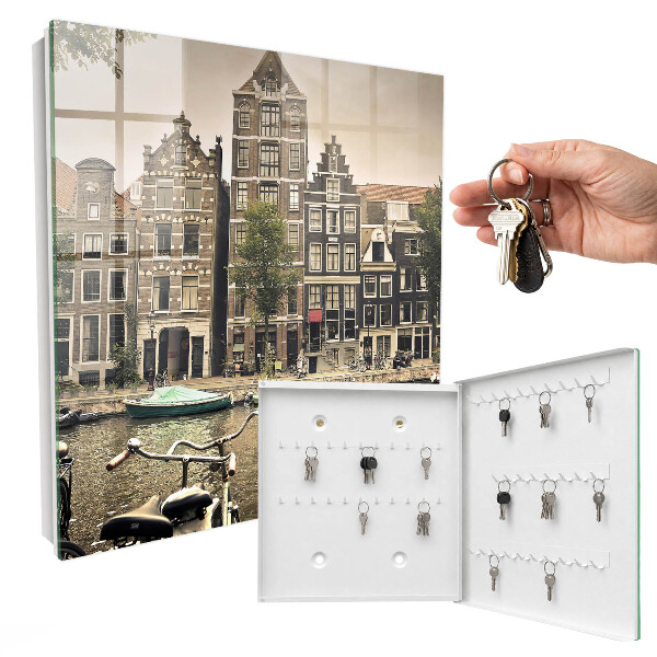 Key cabinet for wall Peace in the city