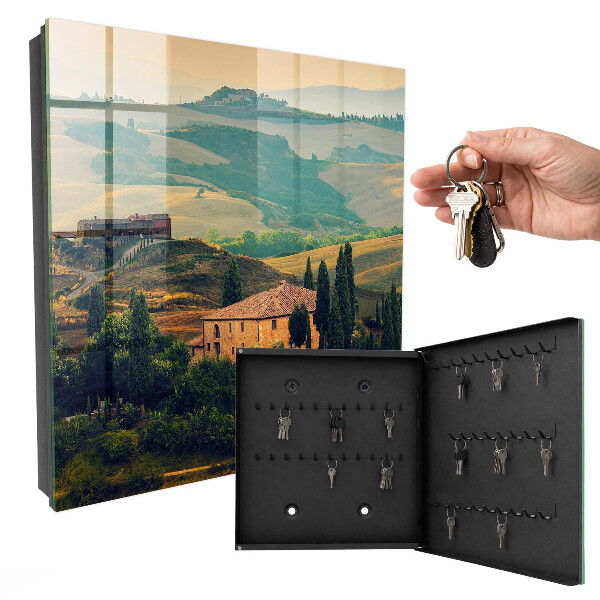 Key box Tuscan landscape