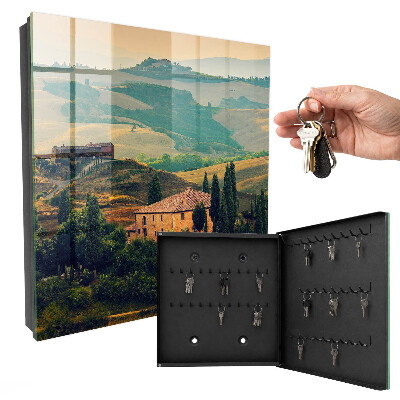 Key box Tuscan landscape