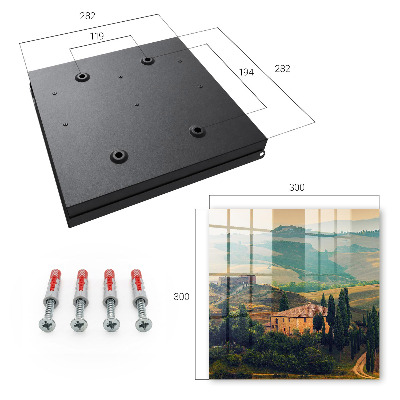 Key box Tuscan landscape