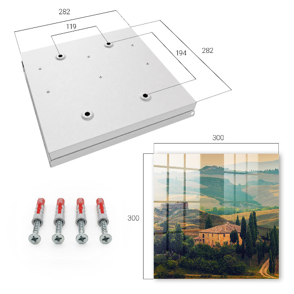 Key box Tuscan landscape