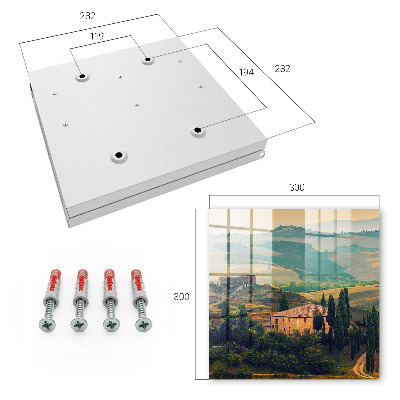 Key box Tuscan landscape