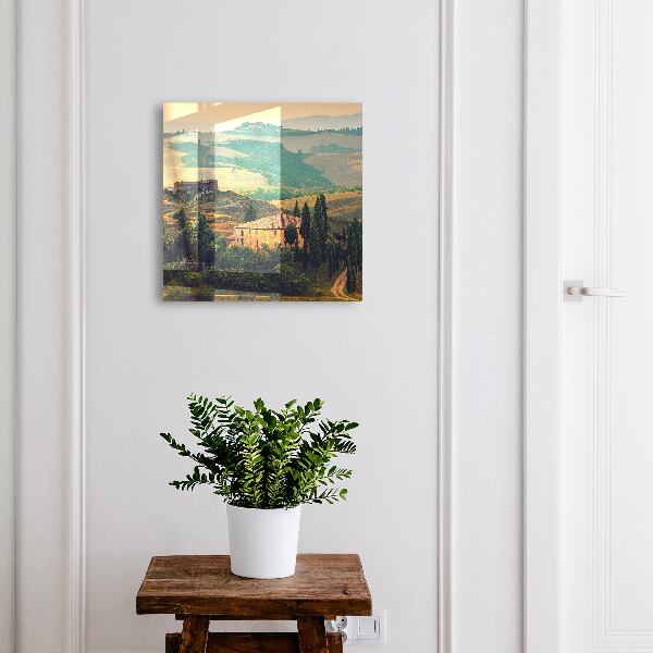 Key box Tuscan landscape