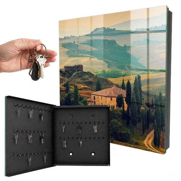 Key box Tuscan landscape