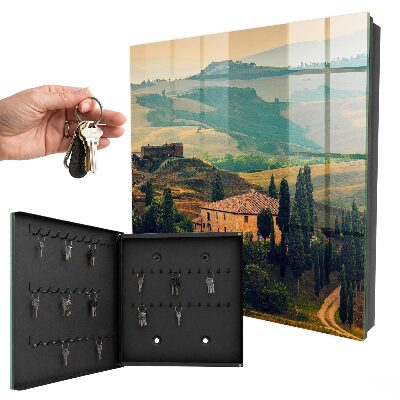 Key box Tuscan landscape