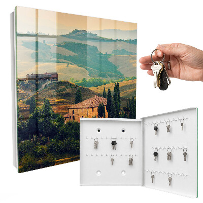 Key box Tuscan landscape