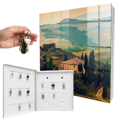 Key box Tuscan landscape