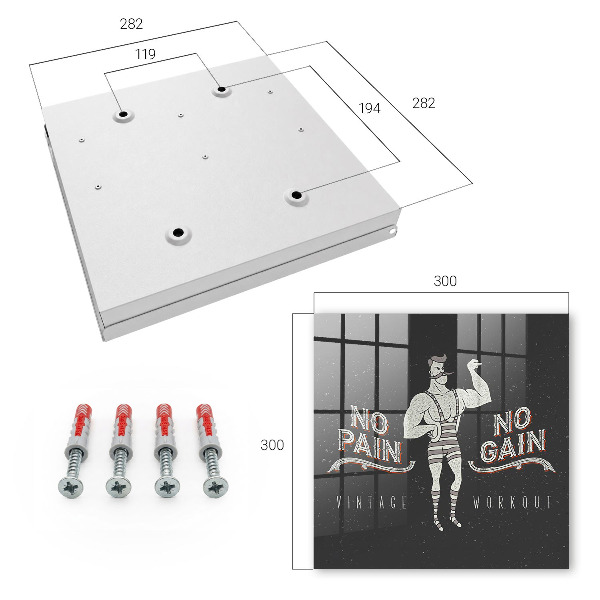 Key storage box Retro Strongman