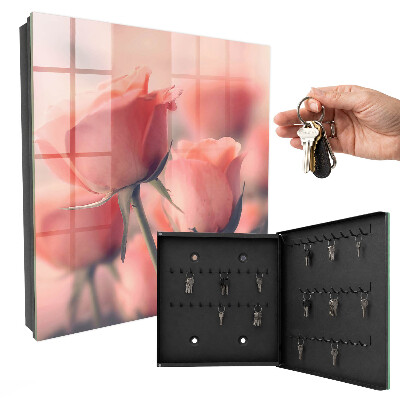 Key storage box Delicate flowers