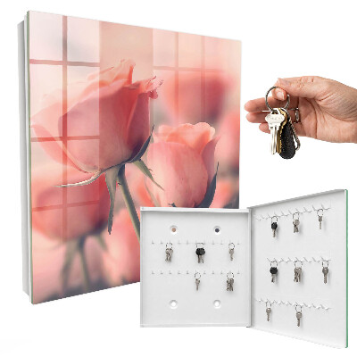 Key storage box Delicate flowers
