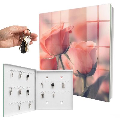 Key storage box Delicate flowers