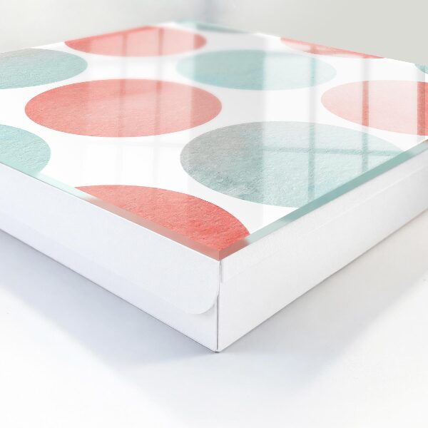 Key storage box Pastel circles