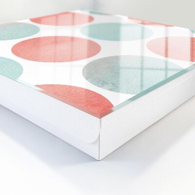 Key storage box Pastel circles