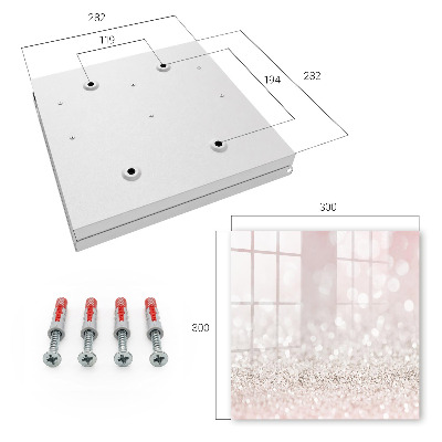 Key cabinet for wall Romantic bokeh effect