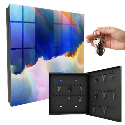 Key cabinet for wall An explosion of colors