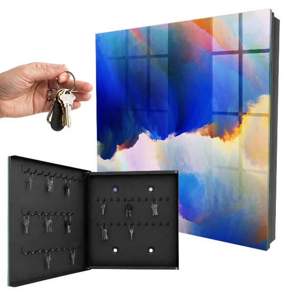 Key cabinet for wall An explosion of colors